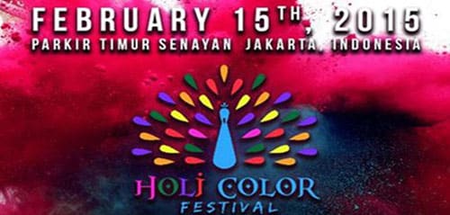 banner holi color festival