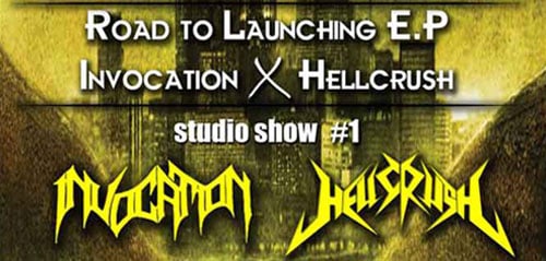 Acara Musik Keras Bandung Road To Launching Invocation X Hellcrush Studio Show 1