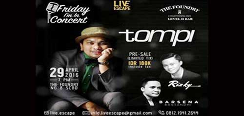 Friday Im in Concert Bersama Tompi di The Foundry no. 8 1