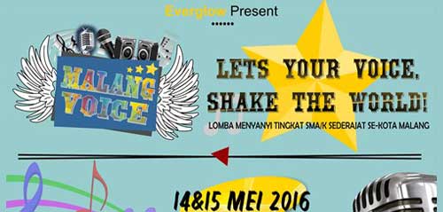 Kompetisi Menyanyi Lets Your Voice Shake The World di Kota Malang 1