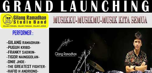 Grand Launching Gilang Ramadhan Studio Band 1