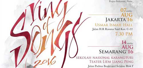 Annual Concert Ring Of Songs 2016 diselenggarakan di Usmar Ismail Hall 1