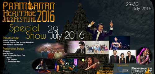 Prambanan Heritage Jazz Festival 2016 Tampilkan Afgan Erwin Gutawa Bigband 1
