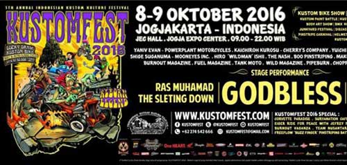 Band Legendaris God Bless Meriahkan Panggung Kustomfest 2016 1