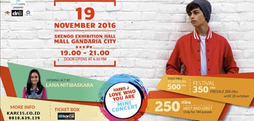 Harris J Love Who You Are Mini Concert di Gandaria City Jakarta 1