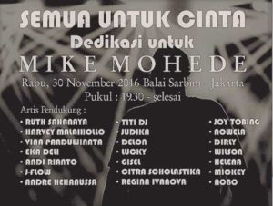 Semua Untuk Cinta, Konser Dedikasi Untuk Mike Mohede | AlbumBaru.Com