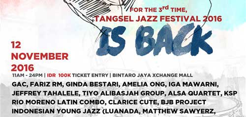Tangsel Jazz Festival 2016 Dimeriahkan Oleh GAC Iga Mawarni 1
