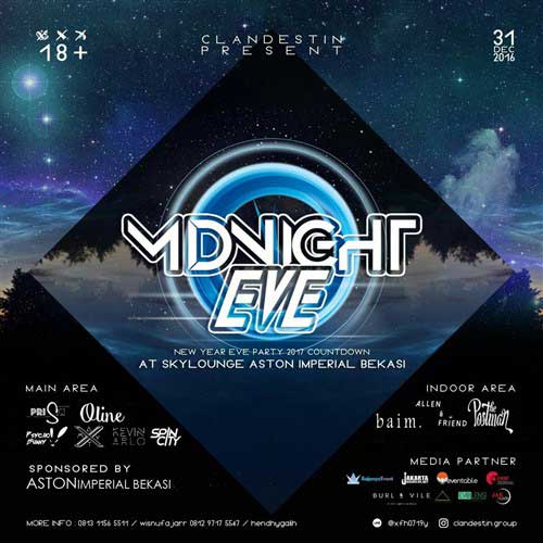 Hiburan Musik Jelang Pergantian Tahun di Midnight Eve 2