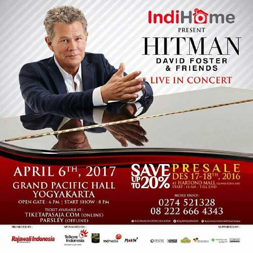 David Foster Friends Live in Concert di Yogyakarta 2