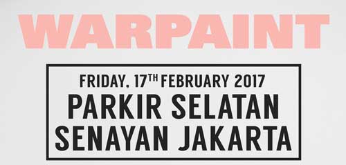 Warpaint Live in Jakarta di Parkir Selatan Senayan 1