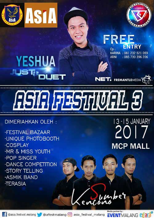 Yeshua Just duet Winner NET.TV 2016 Hibur Pengunjung Asia Festival 3 2