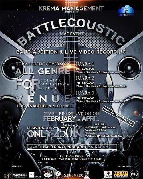 Audisi Musik di BattleCoustic 2