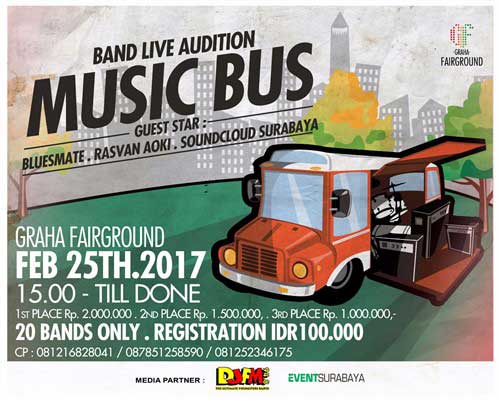 Bluesmate Tampil di Band Live Audition Music Bus 2