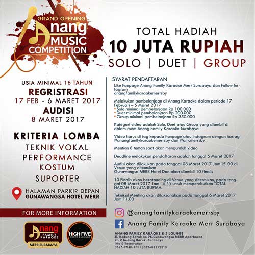 Rebut Hadiah Jutaan Rupiah di Anang Music Competition 2