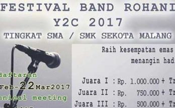 Festival Band Rohani Y2C 2017 di Kota Malang 1