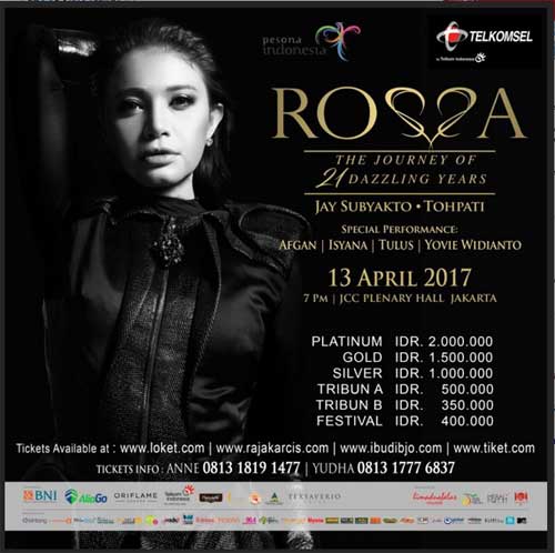 Konser Rosa The Journey of 21 Dazzling Years