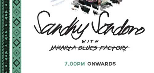 Konser Sandhy Sondoro Jakarta Blues Factory di The Pallas 1