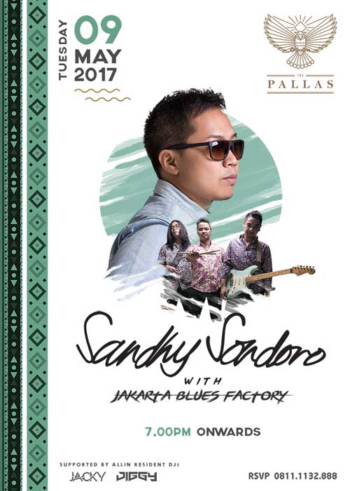 Konser Sandhy Sondoro Jakarta Blues Factory di The Pallas 2