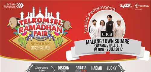 GIGI Meriahkan Telkomsel Ramadhan Fair Malang 2017 1